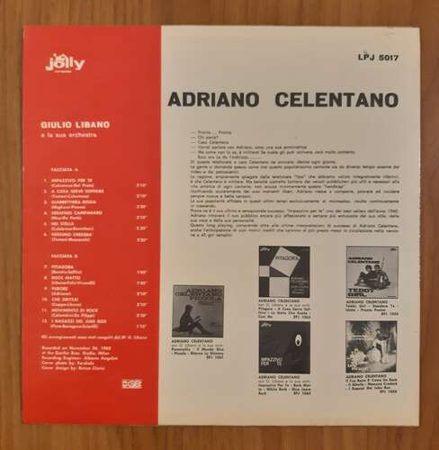 Adriano Celentano: Furore Hi-Fi e Vinili
