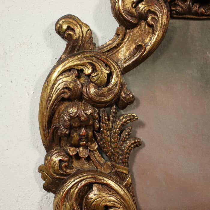 Specchiera Lignea in Stile Barocco – Fine XIX Secolo Arredamento