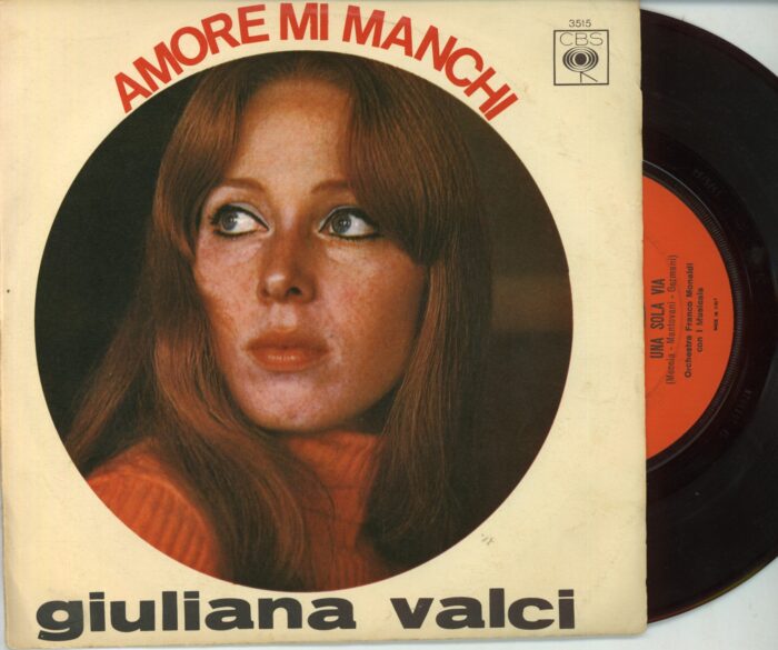 Vinile 45 giri – Giuliana Valci: Amore mi manchi / Una sola via Oggettistica