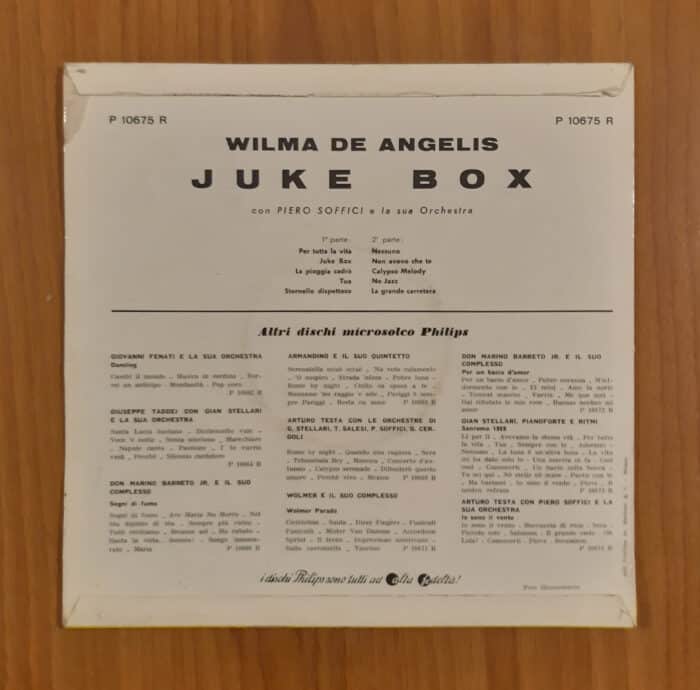 Wilma De Angelis: Juke Box Hi-Fi e Vinili