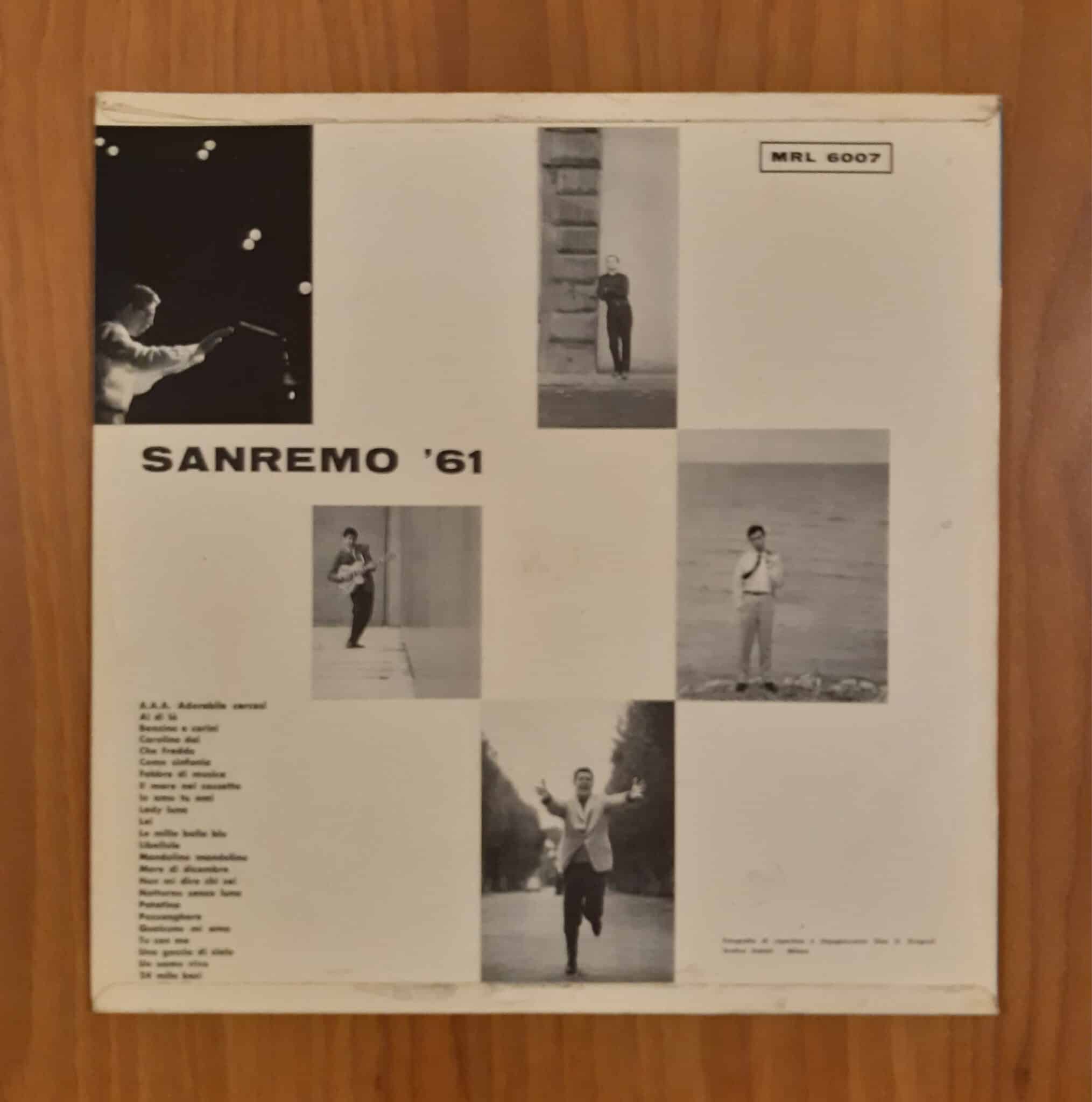 Bindi / Gaber / Paoli / Sentieri: Sanremo 1961 Hi-Fi e Vinili