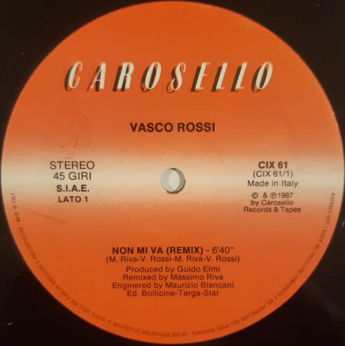 Vasco Rossi: Non mi va (remix) Hi-Fi e Vinili