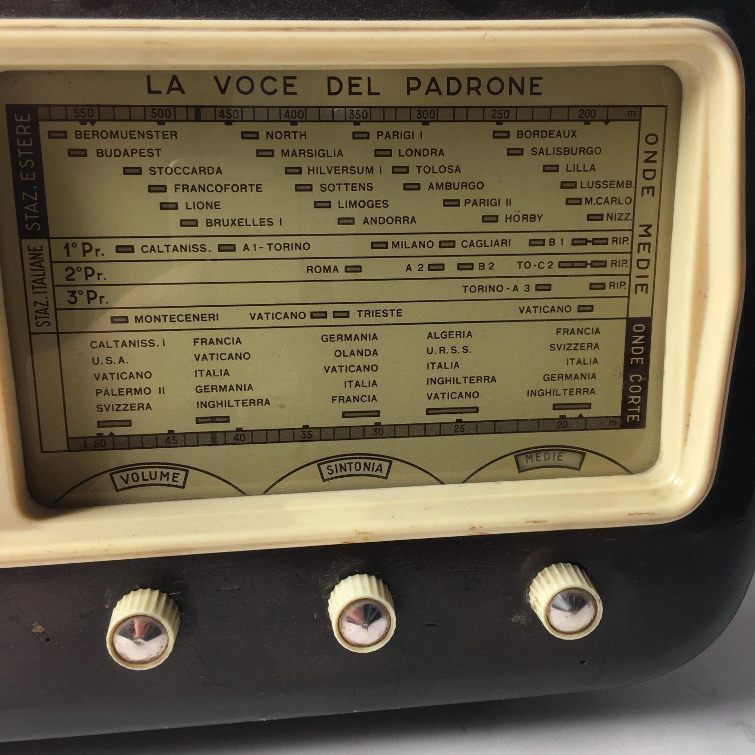 Radio a valvole La Voce del Padrone Hi-Fi e Vinili