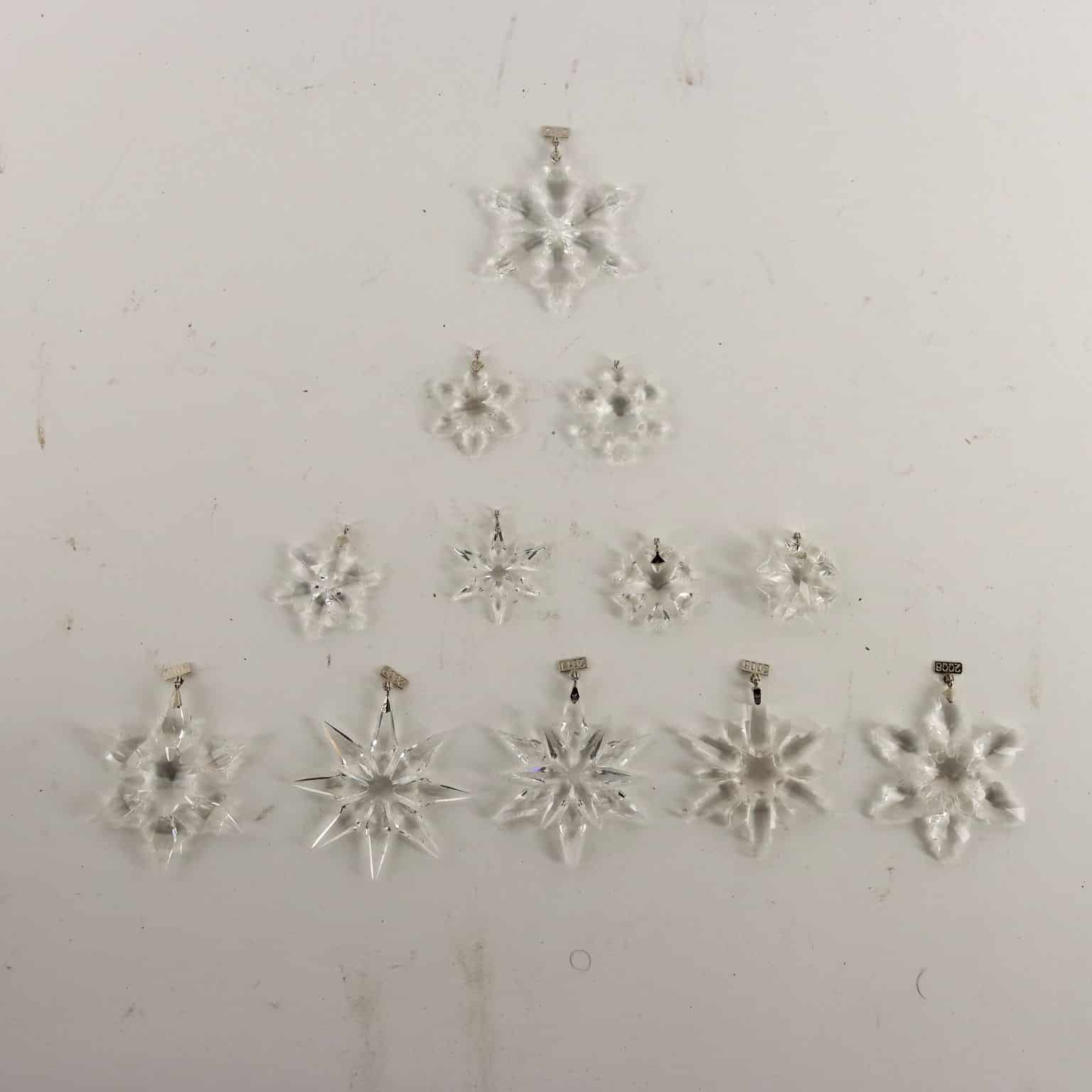 Gruppo di fiocchi di neve in cristallo Swarovski Negozio Cambiago