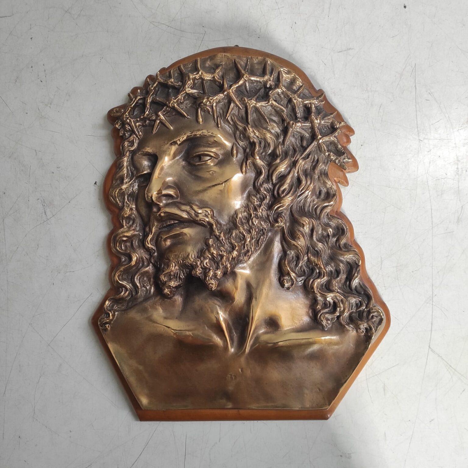 Bassorilievo di Gesù in bronzo Oggettistica