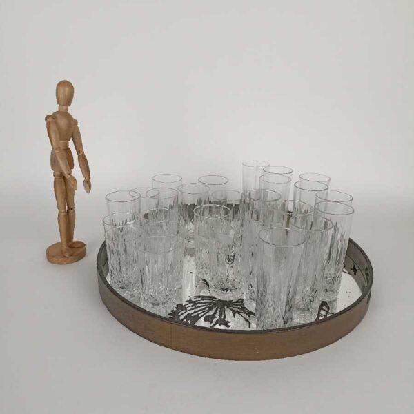 Servizio bicchieri in cristallo molato Oggettistica