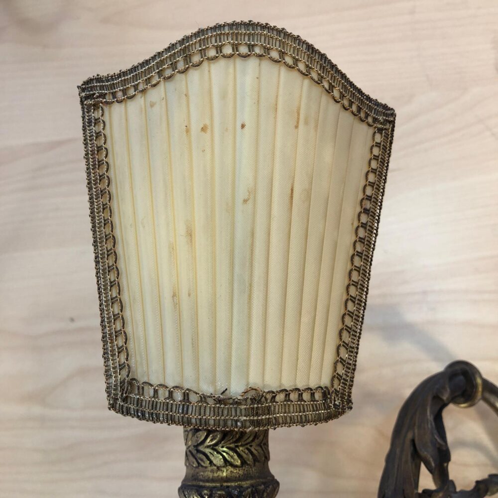 Coppia di Applique in metallo dorato - immagine 5