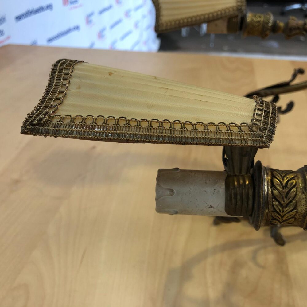 Coppia di Applique in metallo dorato - immagine 7