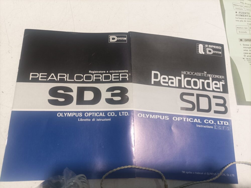 Microcassette Recorder Pearlcorder Olympus SD3 - immagine 3