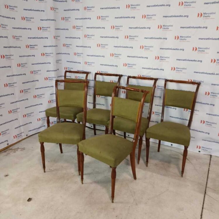 6 Sedie in stile prima metà 900