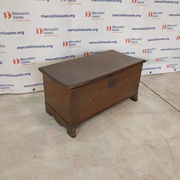 Cassapanca Antica in Rovere fine 800