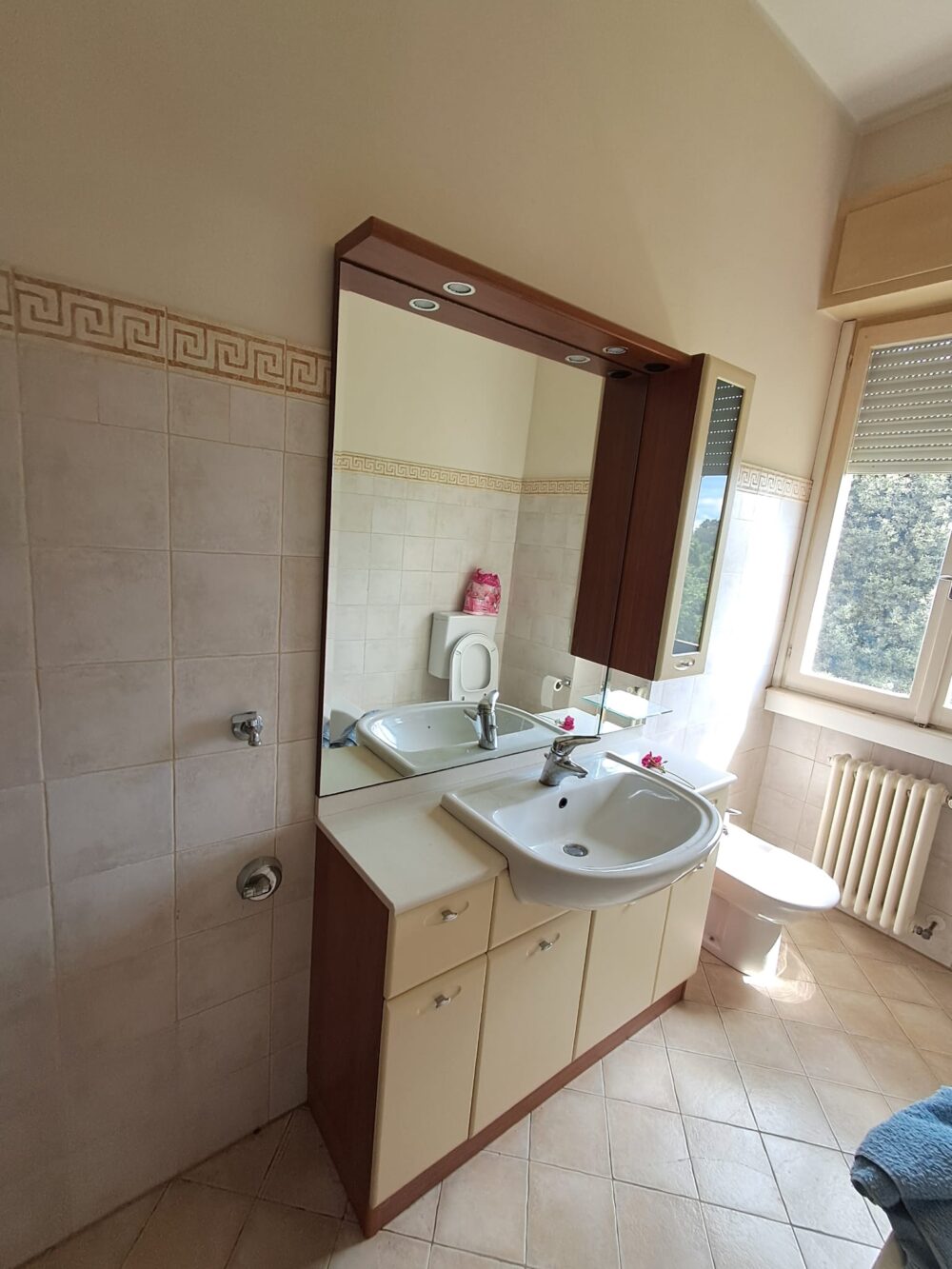 Mobile bagno con specchio