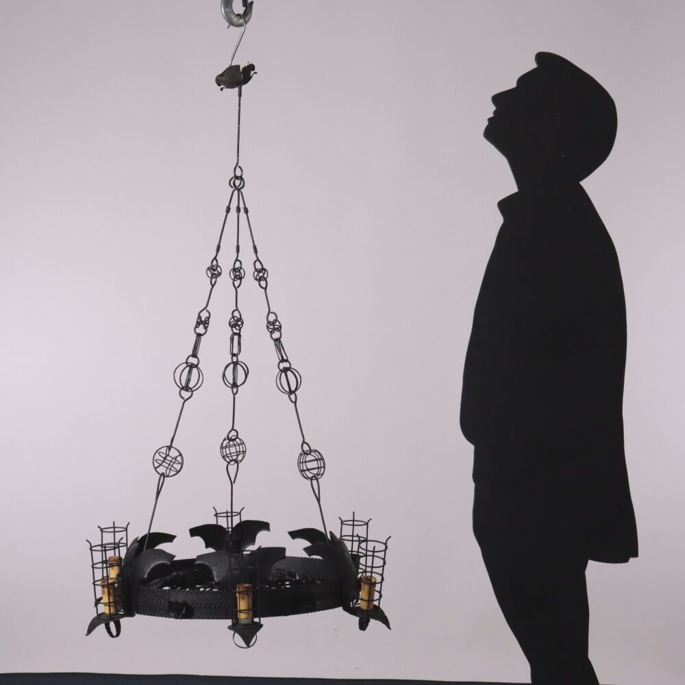 Lampadario in ferro battuto - immagine 2