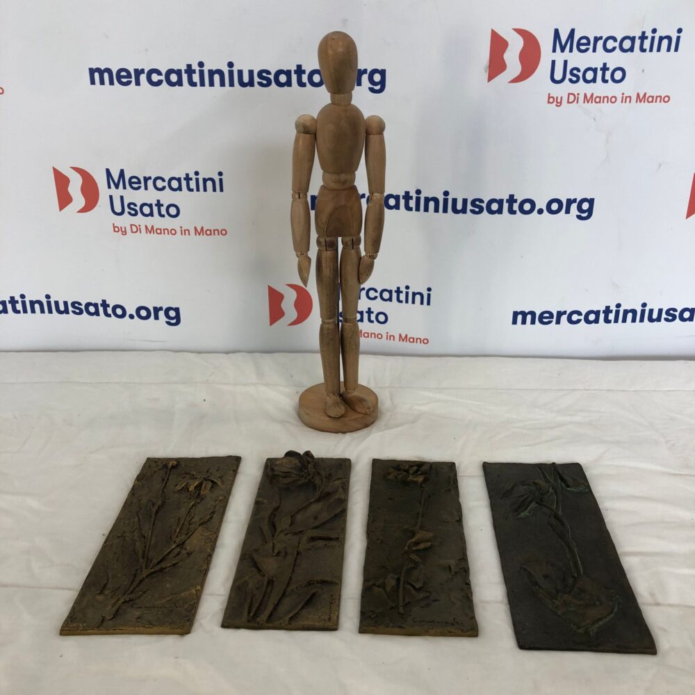 Quattro Placche in Bronzo Virginio Ciminaghi - immagine 2