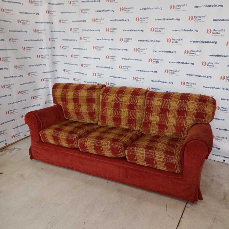 Divano sfoderabile 3 posti Tartan