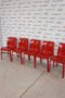 5 Sedie Design made in Italy rosse