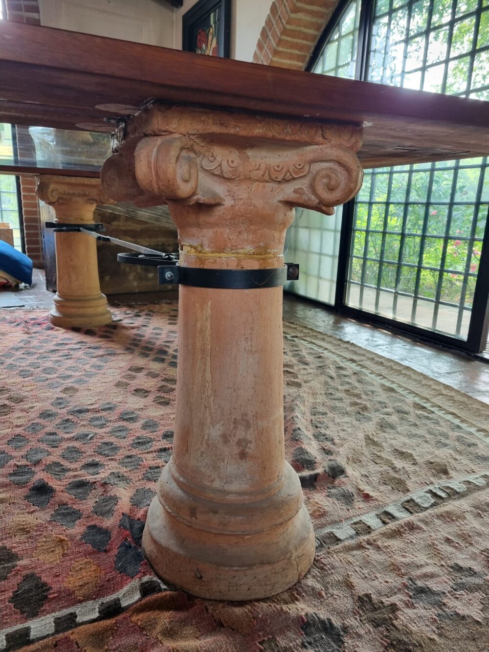 Grande Tavolo con piano in vetro - immagine 3