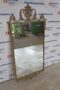 Specchio in ottone dorato in stile