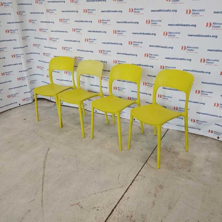 4 Sedie Gipsy Bontempi impilabili