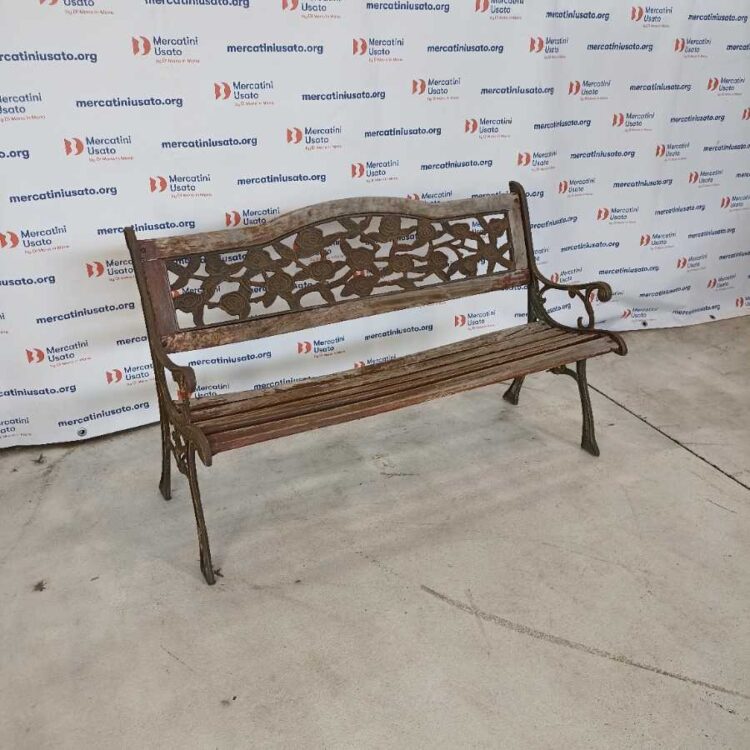 Panca in ferro battuto stile Liberty primi 900