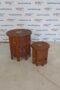 Coppia Tavolini stile Etnico Vintage