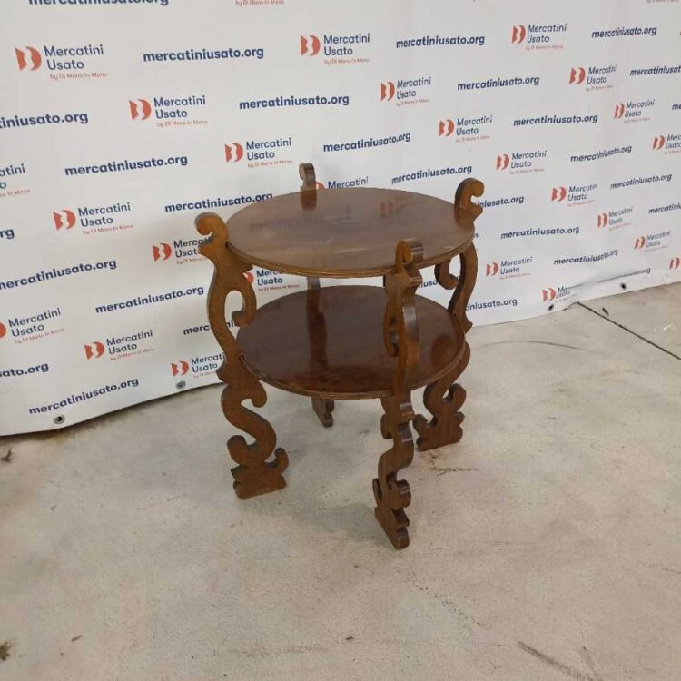 Tavolino tondo in stile Etnico