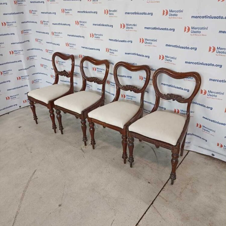 4 Sedie stile Vittoriano metà 900