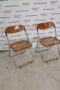 Coppia Sedie pieghevoli Design anni 70
