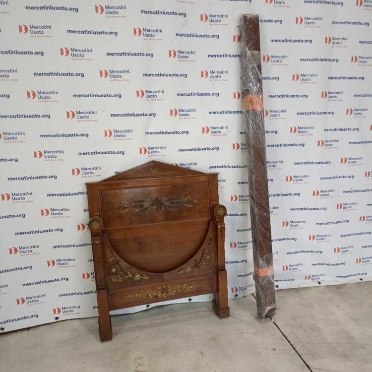 Letto antico stile Impero di fine 800