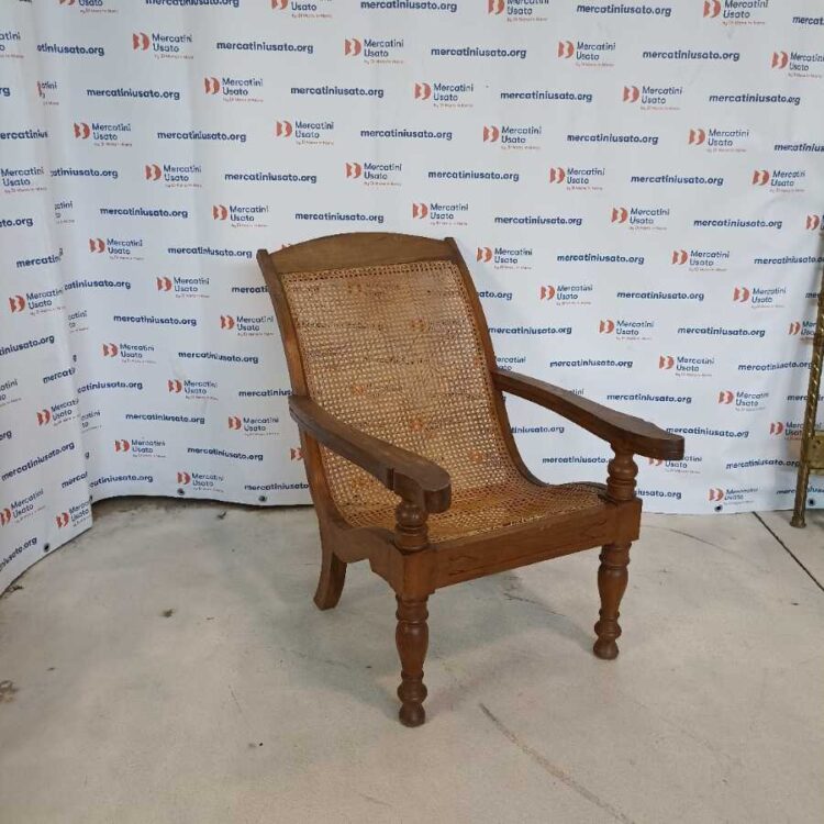 Poltrona primi 900 in paglia di Vienna