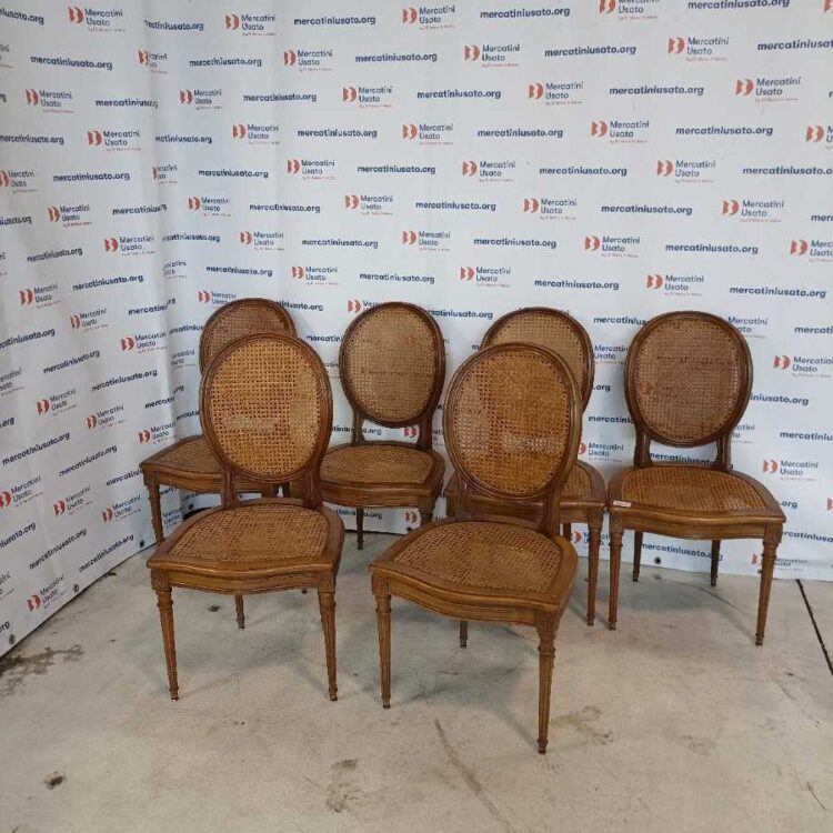 Set di 6 Sedie stile Neoclassico