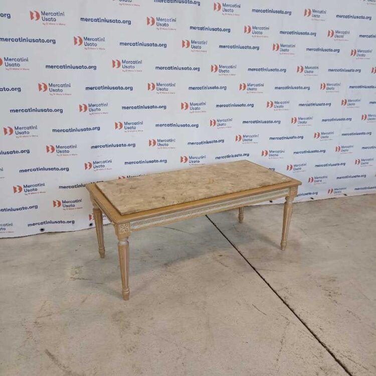 Tavolino con marmo stile Neoclassico