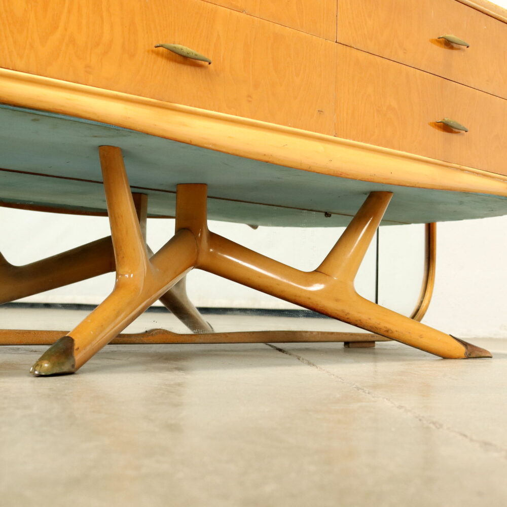 Sideboard con specchio e lampade Vintage anni 60 - immagine 4