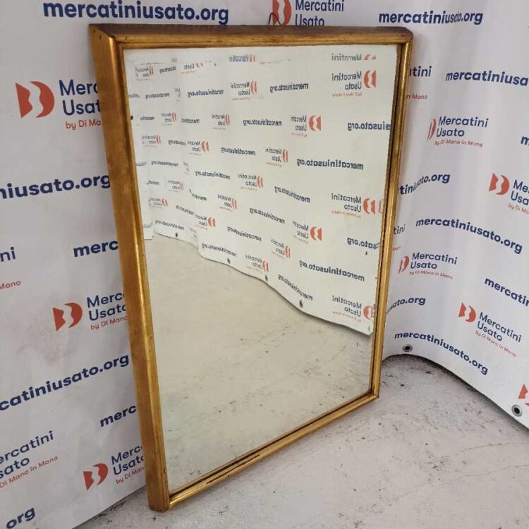 Specchio Dorato con Vetro Molato