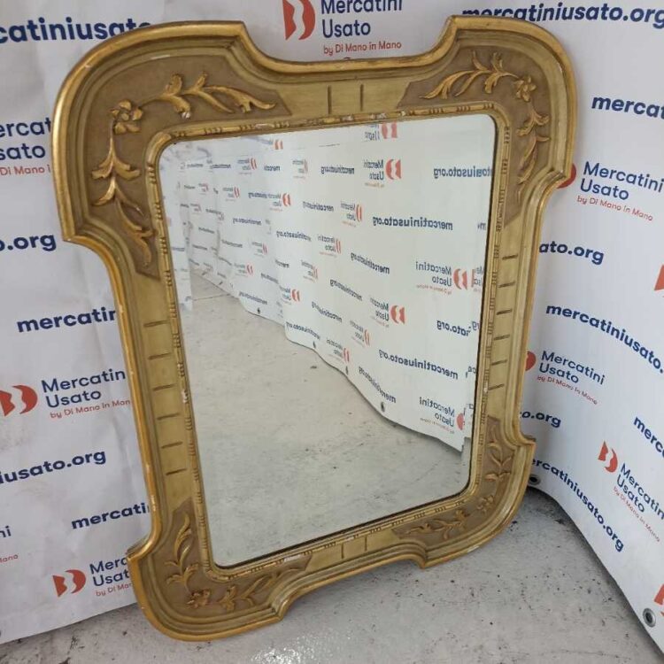 Specchio Vintage Dorato e Decorato