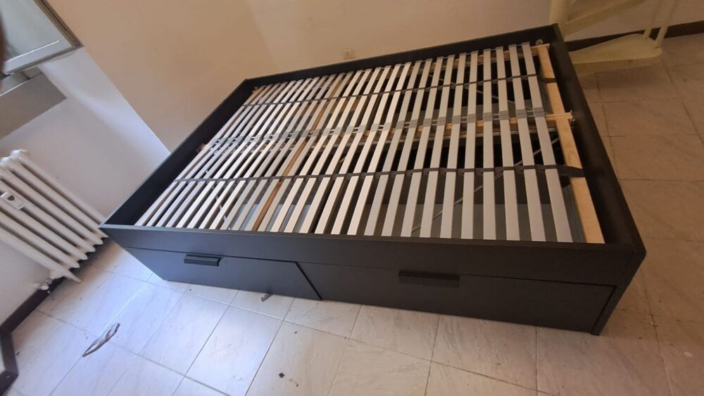 Letto matrimoniale Ikea Brimnes contenitore - immagine 4