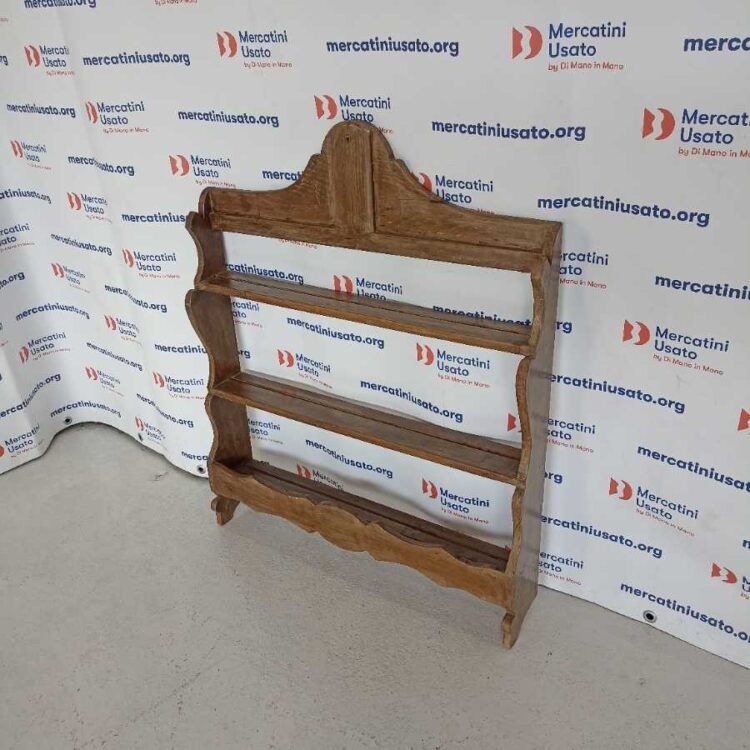 Piattaia pensile in legno massello