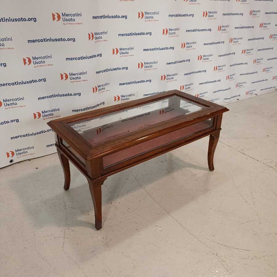 Tavolino espositore in vetro stile classico