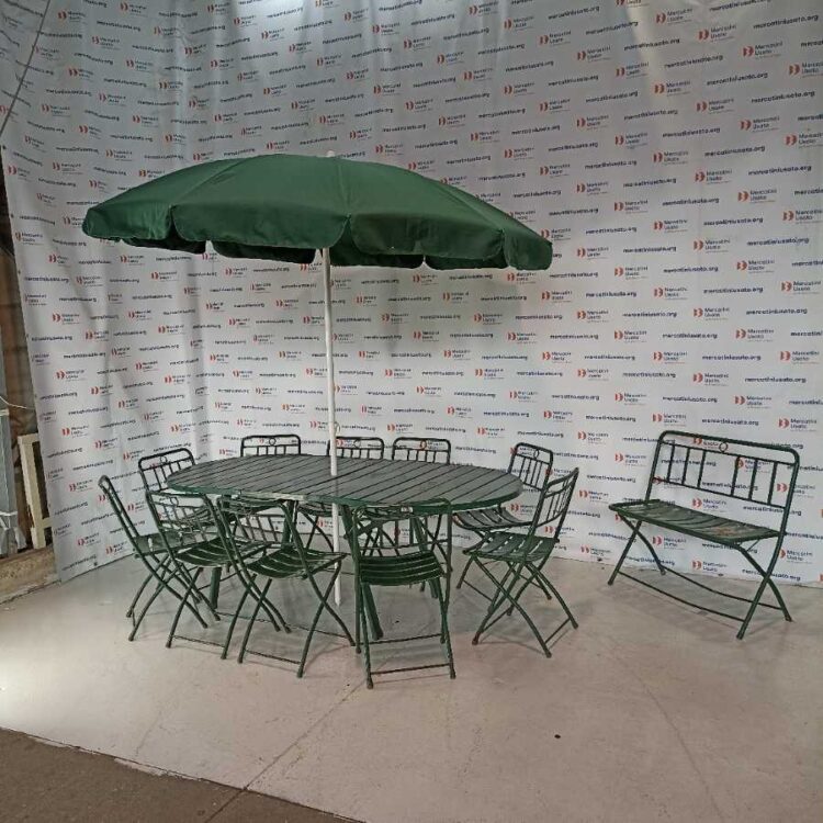 Set da giardino in ferro laccato