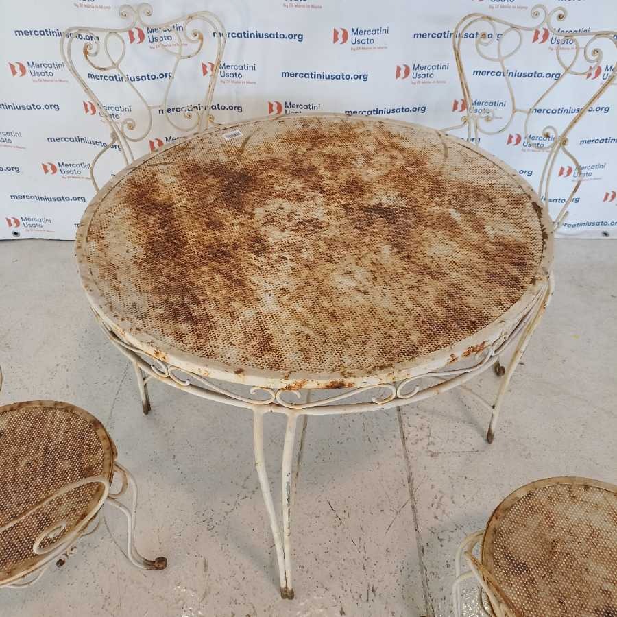 Tavolo in ferro battuto con 4 Sedie - immagine 3
