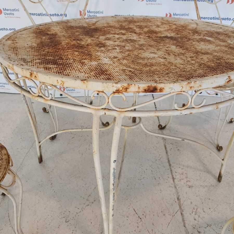 Tavolo in ferro battuto con 4 Sedie - immagine 4