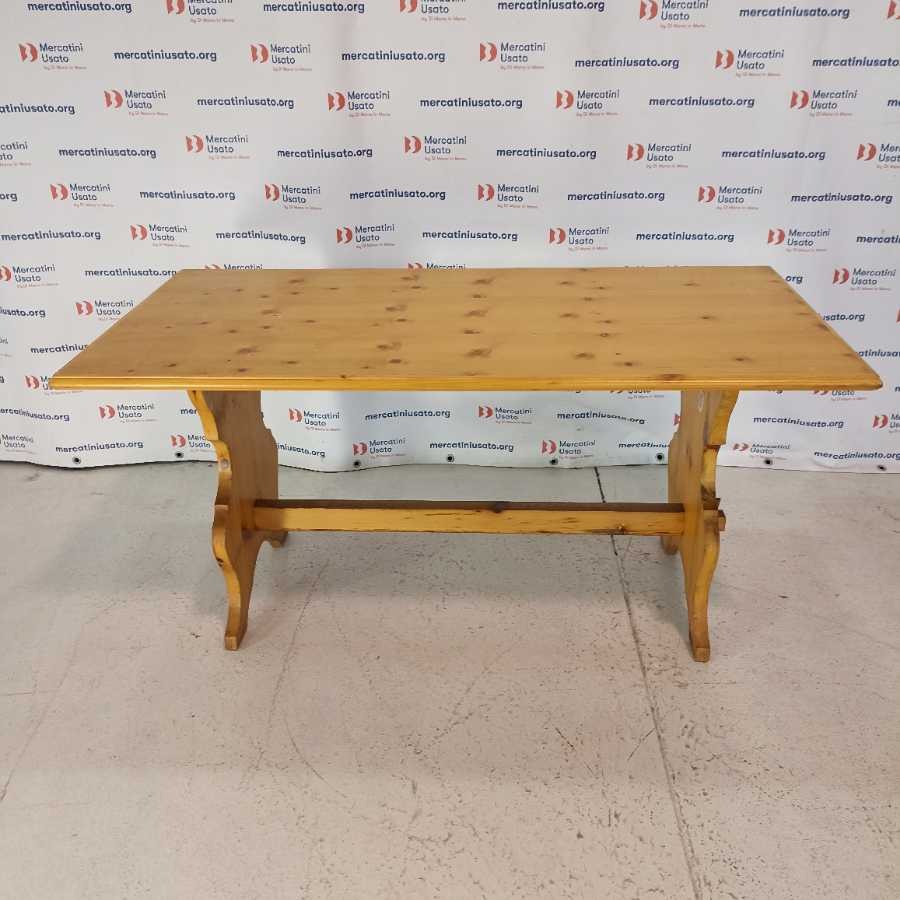 Tavolo Rustico da Baita in Abete - immagine 2