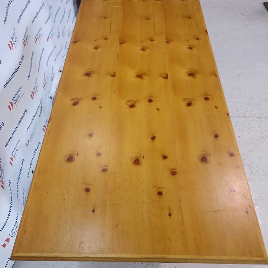 Tavolo Rustico da Baita in Abete - immagine 4