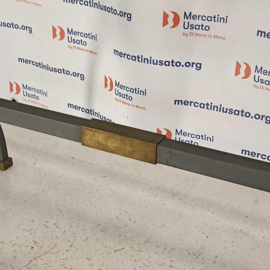 Tavolo in ferro con vetro molato - immagine 6