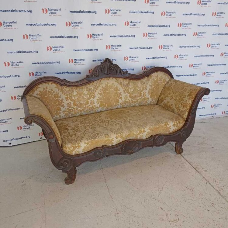 Divano stile Luigi Filippo in Noce