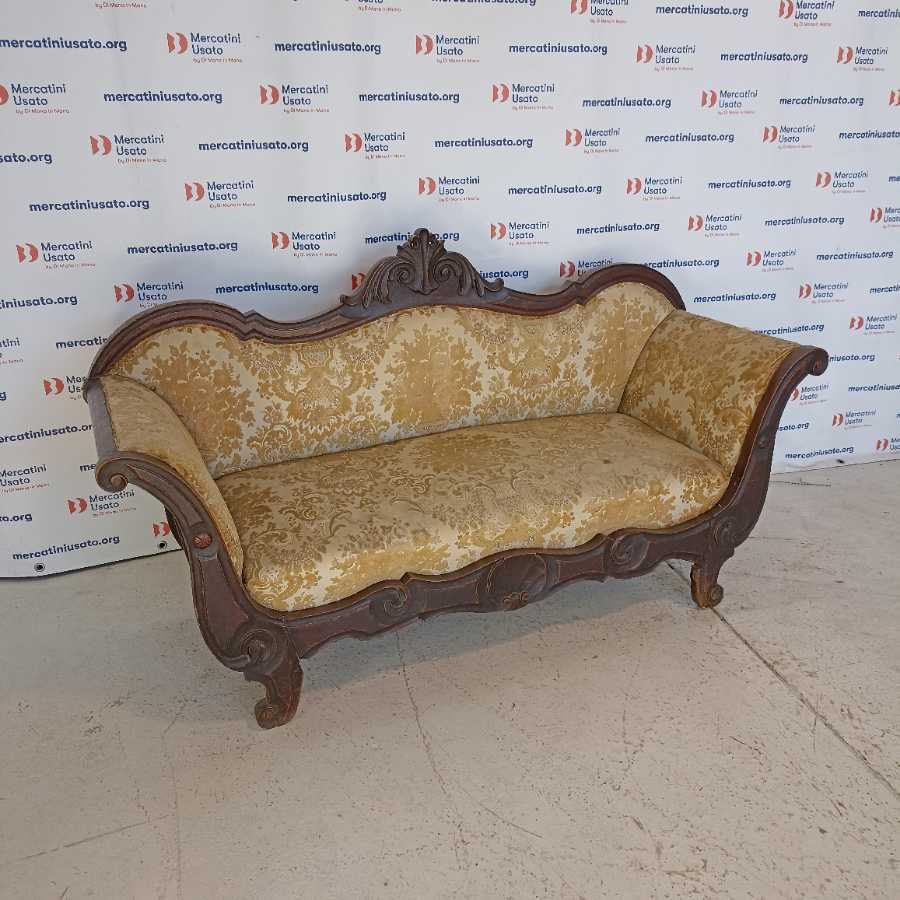 Divano stile Luigi Filippo in Noce