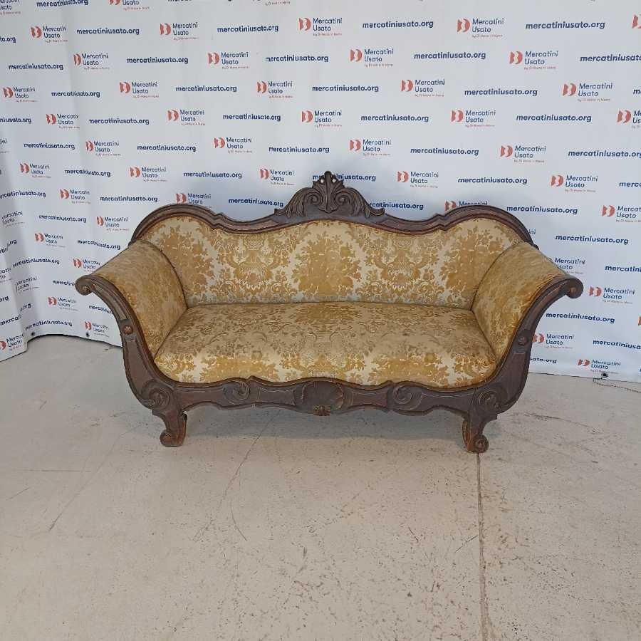 Divano stile Luigi Filippo in Noce - immagine 2