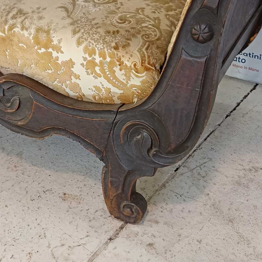 Divano stile Luigi Filippo in Noce - immagine 5