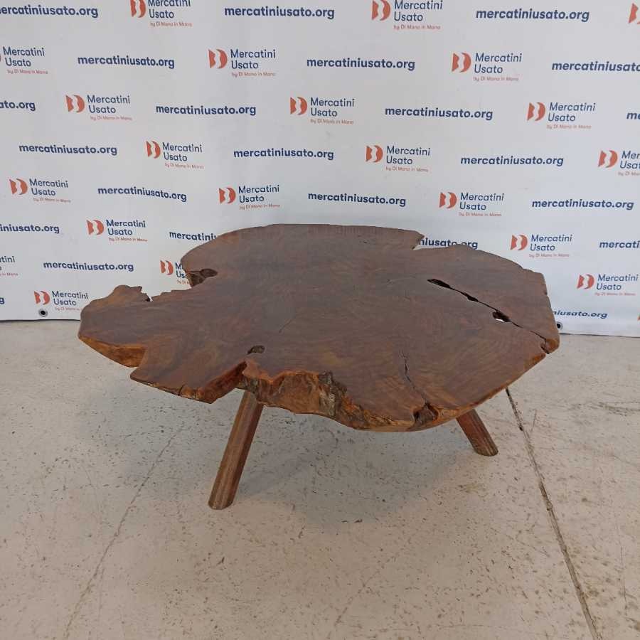 Tavolino da caffè in legno massello - immagine 2