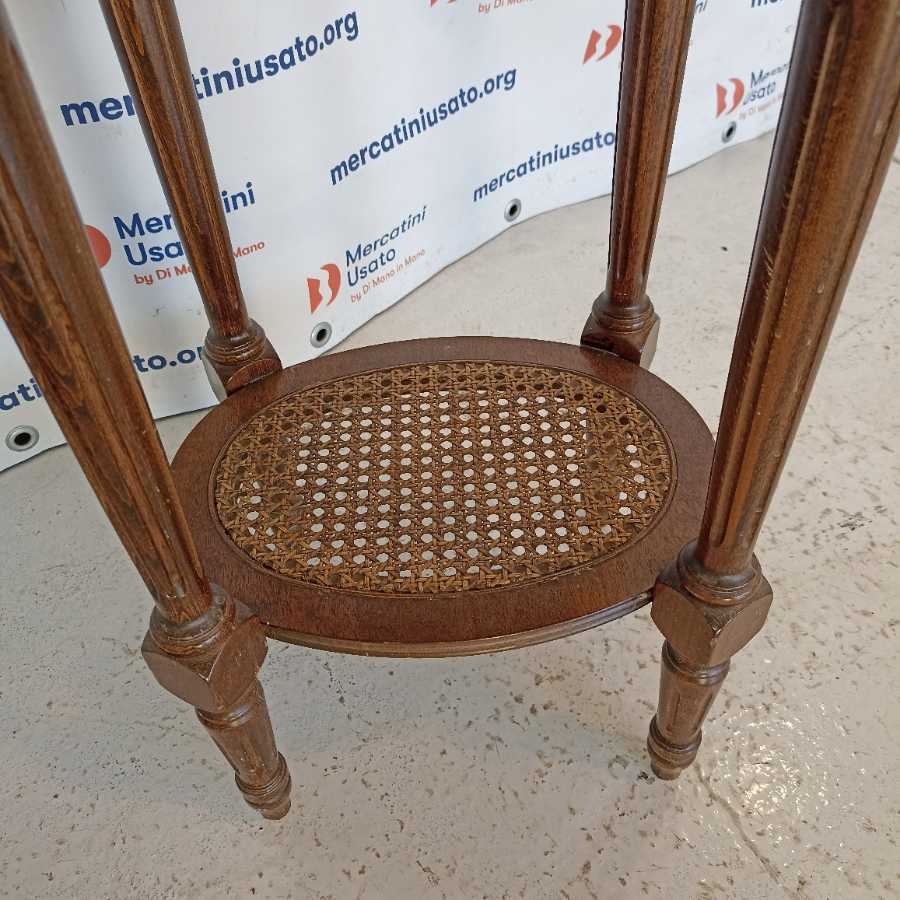 Coppia di Tavolini stile Neoclassico con marmo - immagine 6